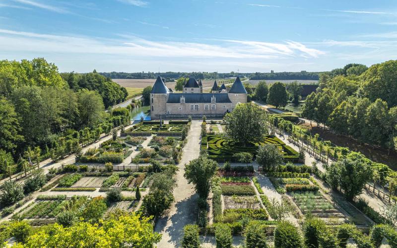 Château de Chamerolles - Vue aérienne