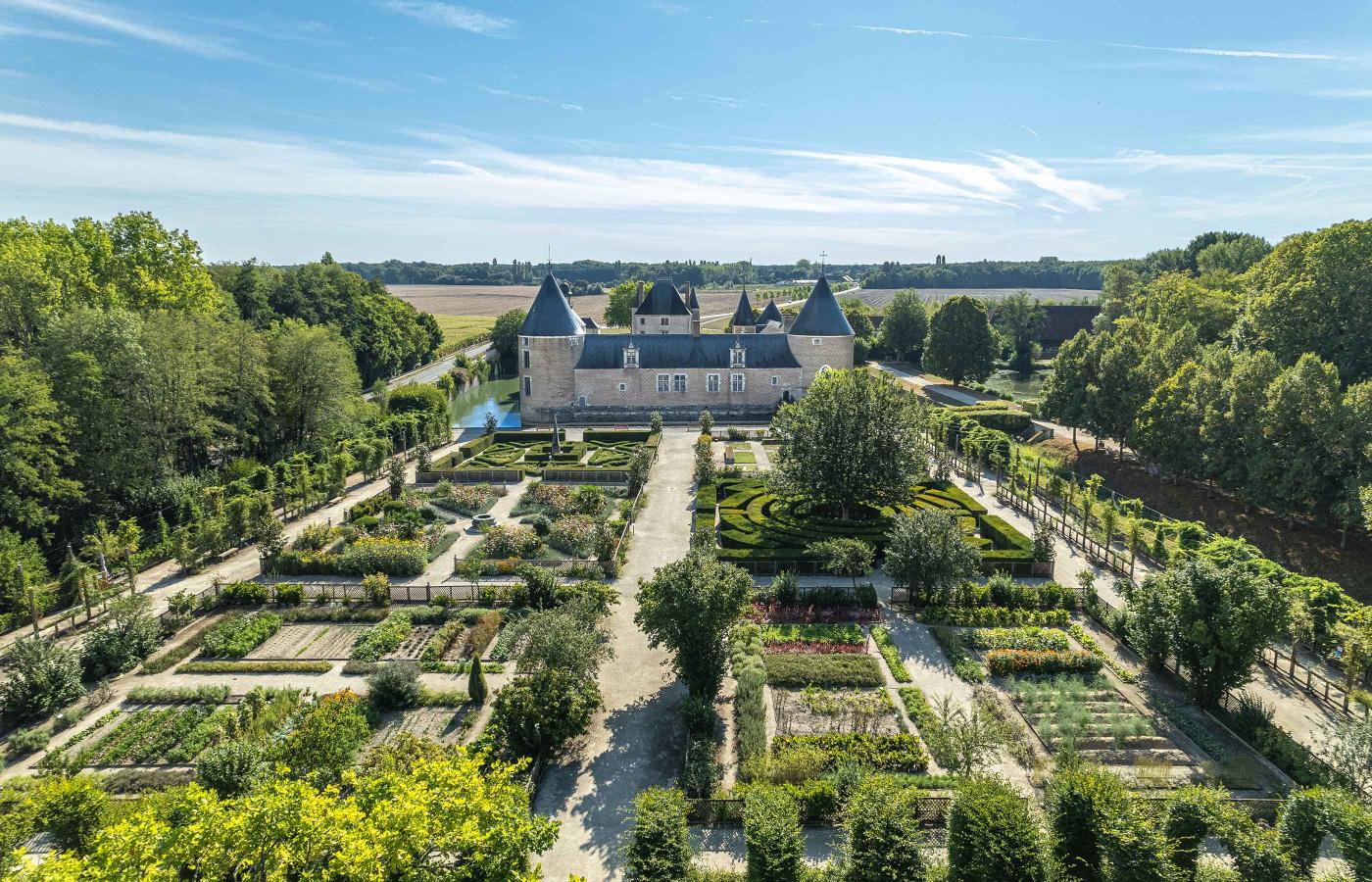 Château de Chamerolles - Vue aérienne