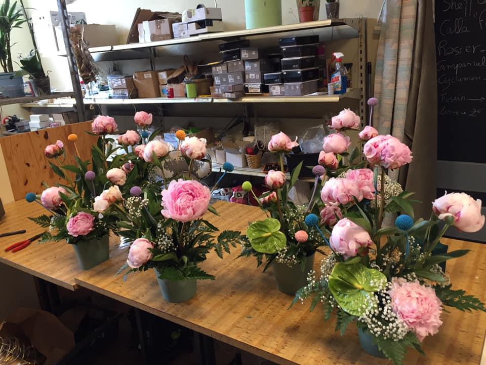 Atelier d'art floral au château